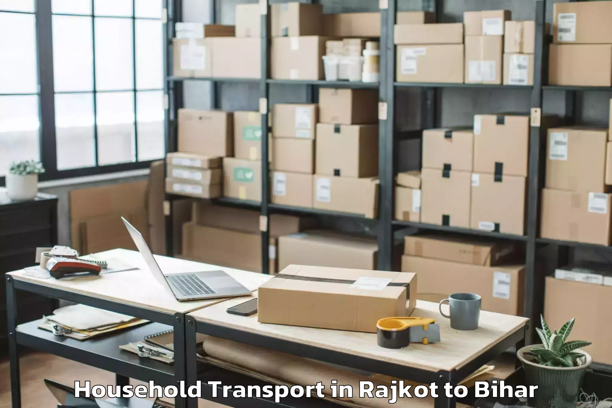 Trusted Rajkot to Rajauli Household Transport